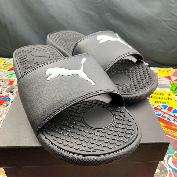 Puma Cool Cat Black Women’s Slides - Picture 4 of 9